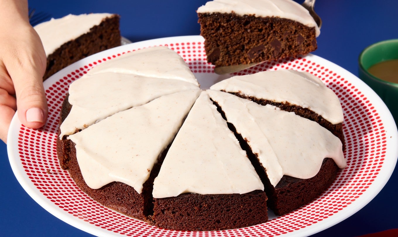 Glazed Chocolate Gingerbread Cake