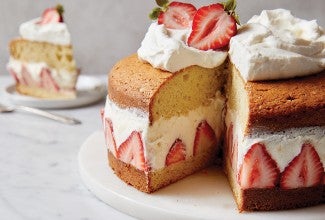 Strawberry Mascarpone Tea Cake