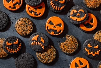 Black Cocoa Halloween Cookies