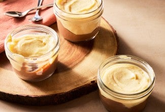 Chocolate and Vanilla Pudding Cups 