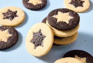 Two-Tone Festive Sugar Cookies