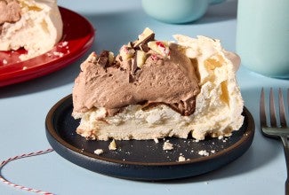 Chocolate Peppermint Pavlova 