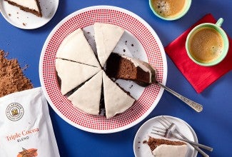 Glazed Chocolate Gingerbread Cake