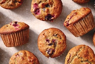 Sourdough Date Nut Cranberry Muffins 