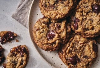 All-Star Oatmeal Cookies on a plate