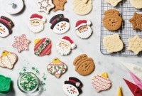 Frosted holiday cookies