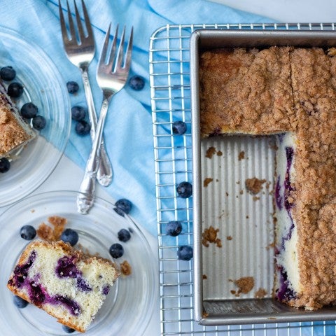 Blueberry coffee cake - select to zoom