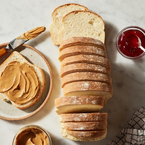 Loaf of white sandwich bread - select to zoom