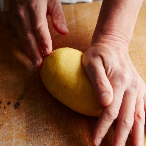 Kneading pasta dough - select to zoom