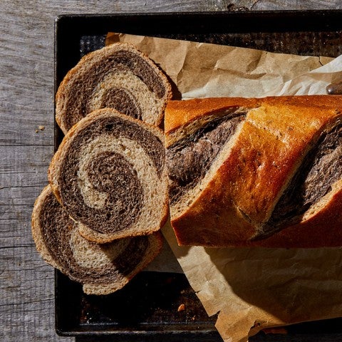 Swirled Savory Bread Loaf - select to zoom