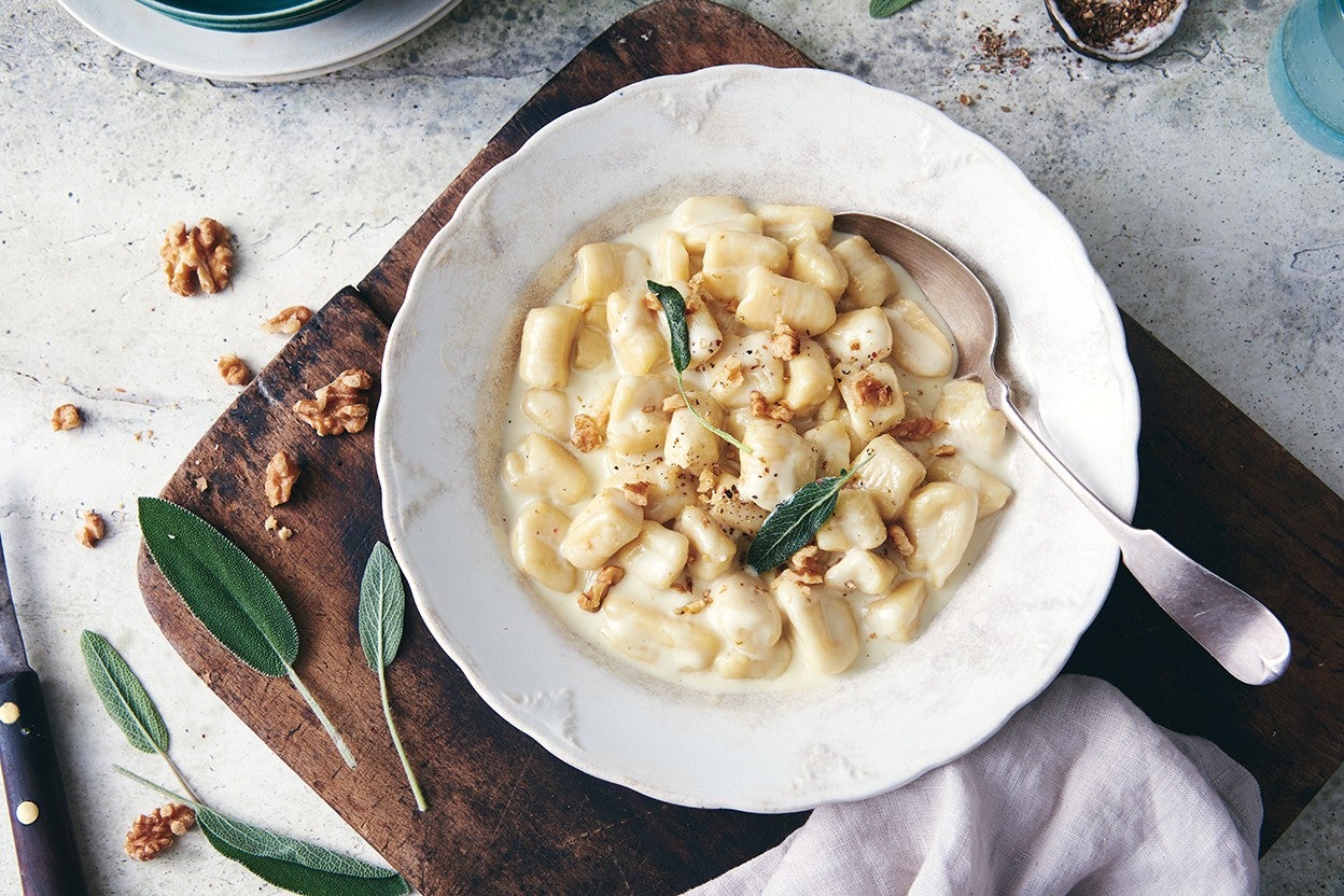 Potato Gnocchi with Gorgonzola Cream Sauce