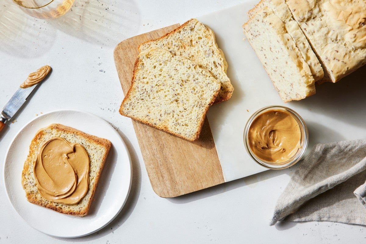 Sliced gluten-free bread