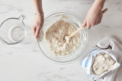 Mixing bread deals dough