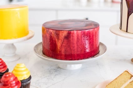 Holiday Mirror Glaze Poke Cake Recipe | Food Network Kitchen | Food Network