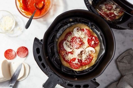 Air Fryer Deep Pan Pizza (From The Complete Air Fryer Cookbook) 