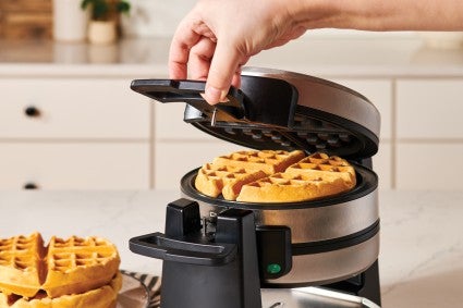 Double Flip Waffle store Maker/Home/Kitchen