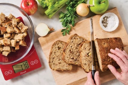 Slicing bread used for stuffing