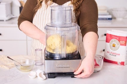 Making egg noodles in food processor