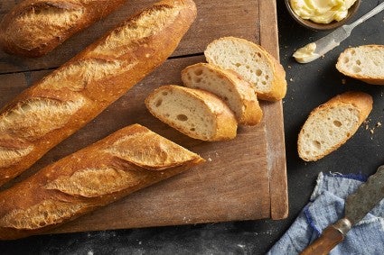 Classic Baguettes Bakealong via @kingarthurflour