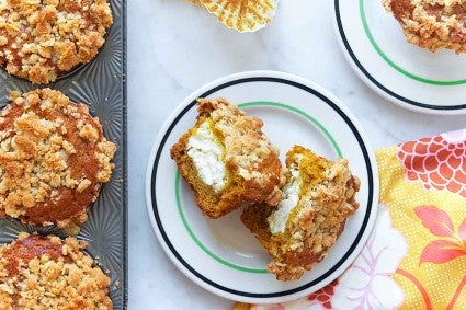 Inside-Out Pumpkin Muffins