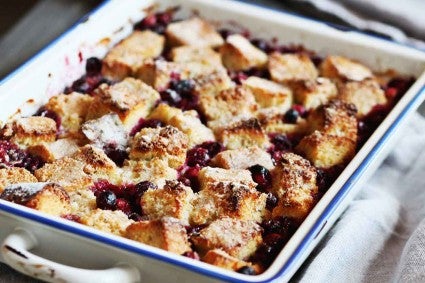 Cranberry-Rosemary Breakfast Pudding