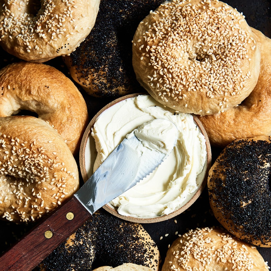 Bagels and cream cheese