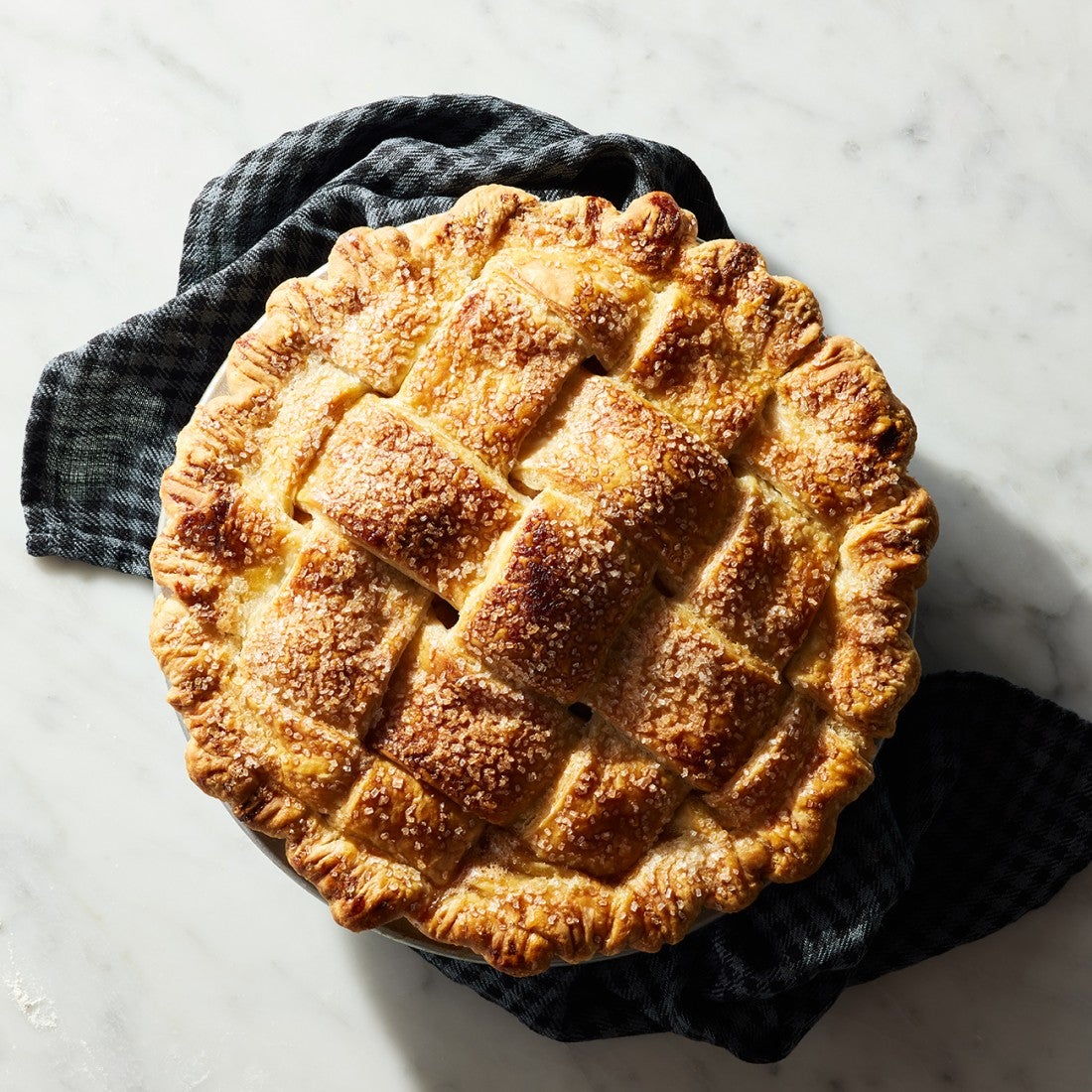 Pie with lattice top