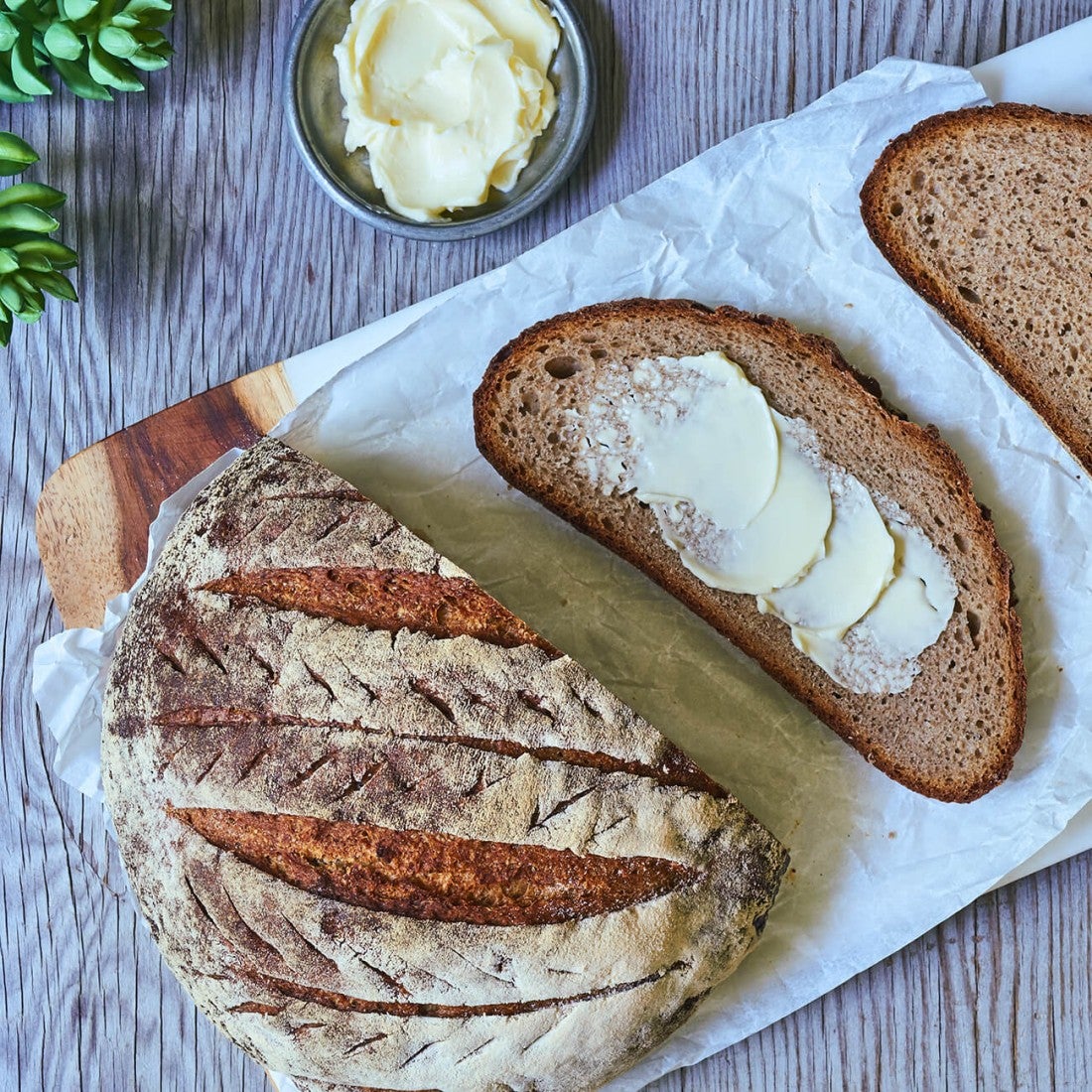 Sliced sourdough