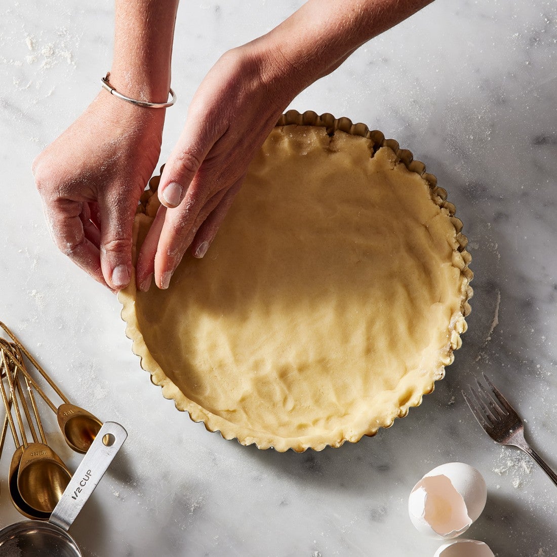 Crimping Pie Crust