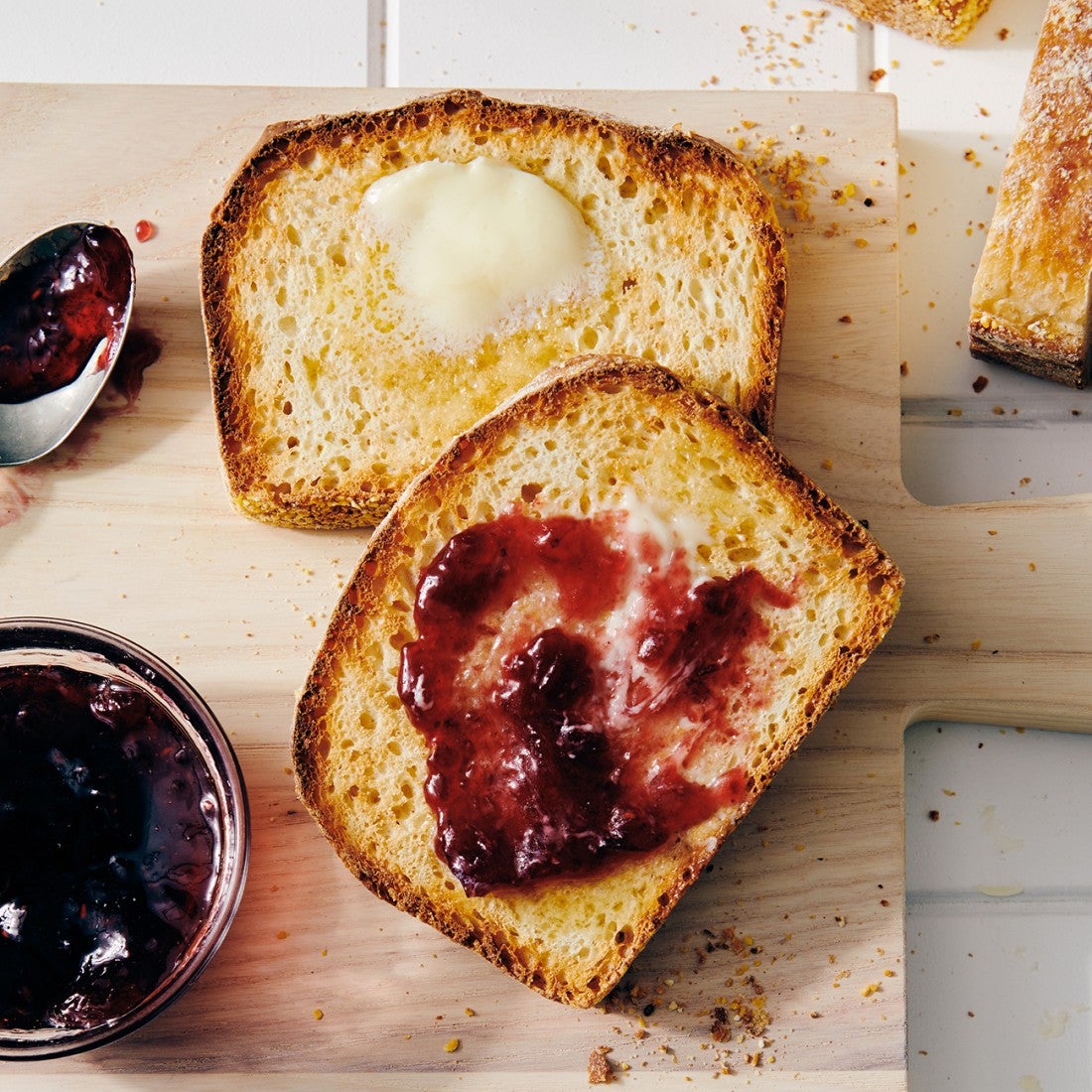 Toast with Butter and Jam