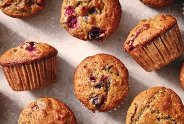 Sourdough Date Nut Cranberry Muffins 