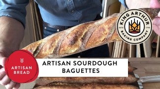 Artisan Sourdough Baguettes